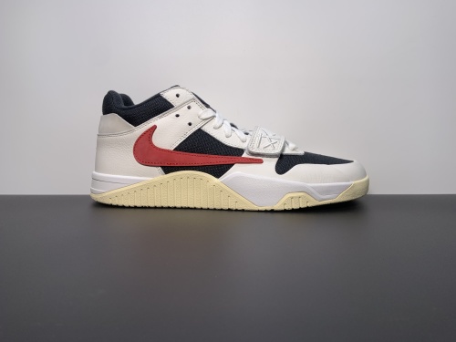 顶级品质 Travis Scott  x Jordan Jumpman Jack TR ”University Red “白黑红 倒钩 低帮复古篮球鞋  货号： FZ8117-101 尺码：40-47