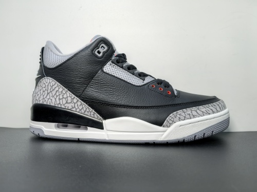 东莞顶级裁片版本出货 Air Jordan 3 OG “Black Cement” 2024版aj3黑水泥出货 货号：DN3707-010 尺码40.5-48.5
