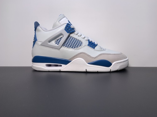 OG版本出货 Air Jordan AJ4 Retro "Military Blue" 白蓝 货号：V5029-141 SIZE：36-48.5