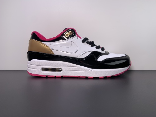 OWF外贸版本  NK Air Max 1初代复古气垫慢跑鞋 黑白黄 货号：HJ3966-110 尺码：36-47.5