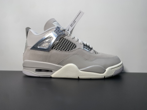 OG版本出货 Air Jordan 4 "Frozen Moments"电镀灰！货号：AQ9129-001 尺码：36-47.5