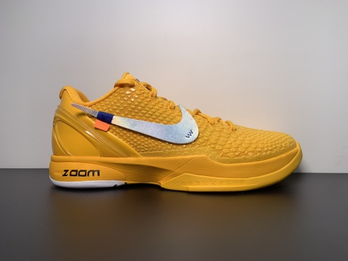 S2纯原 科比复刻天花板 Off White x NK Zoom Kobe ZK5 科比5代 OW客制联名  货号：CW2190-501  Size：40～48.5