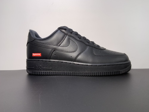 纯原出货 Supreme x Nike Air Force 1 Low Black/Black 全黑sup联名 货号: CU9225-001 尺码，4-13(36-47.5)
