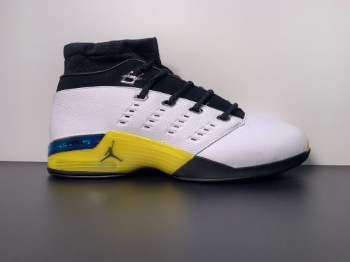 原厂渠道Air Jordan 17 Low “Lightning”Aj17白黑黄闪电 尺码：40.5—47.5 货号：FJ0395-100
