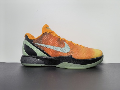 莞产 科比6代 Zoom Kobe 6 'All-Star - Orange County' 橘彩虹色  货号:448693-800 号码:39-50.5