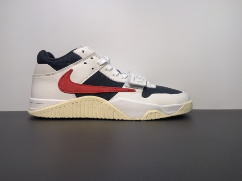 外贸正确版出货 Travis Scott x Jordan Jumpman Jack TRUniversity Red倒钩黑白红  货号：FZ8117-101 尺码：40-47.5.有45.5