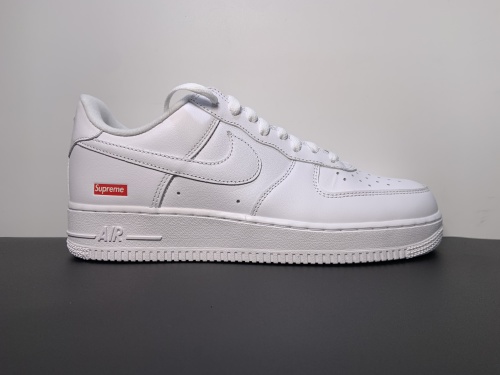X版出货 Supreme x Nike Air Force 1 Low 白红 货号：CU9225-100 尺码：40-46