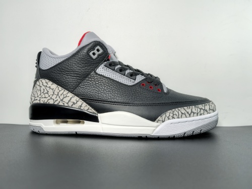 OG版本2024新版出货 Air Jordan 3 OG “Black Cement” 2024版aj3黑水泥出货 货号：854262-001 尺码40-47.5