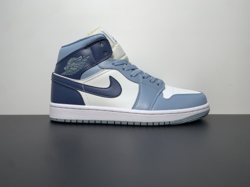 Air Jordan mid中帮雾霾蓝出货 货号：BQ6472-140 尺码：36-46