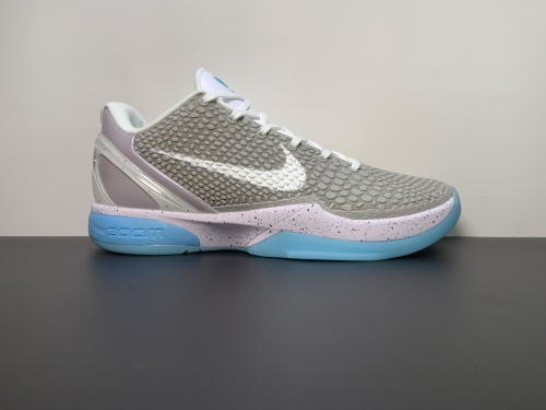 科比6代 NIKE ZOOM KOBE 6 “DARK KNIGHT” 灰白玉色  货号:PE2023-101 号码:41-49.5（11.5）