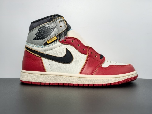 外贸版本出货 乔丹1代 Union LA x Air Jordan 1 High OG “Chicago” UN 芝加哥 + 影子灰  货号:HV8563-600 号码:7-13
