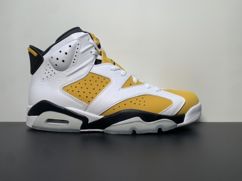 Air Jordan 6 ”Yellow Ochre“ 白黄 货号：CT8529-170 尺码：40-47.5