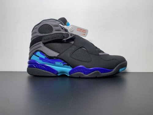 乔丹8代Air Jordan 8 “Aqua” 黑紫色  货号:305381-025 号码:7-14