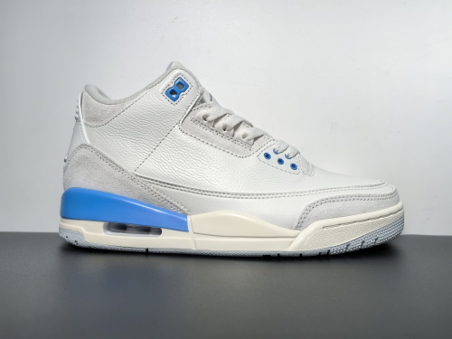 性价比头层出货 Air Jordan 3 “Lucky Shorts”白蓝 ​货号：CT8532-101 ​尺码：36-47.5