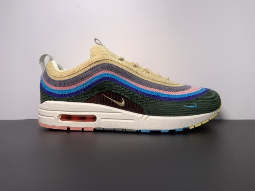 公版出货 Air Max 97 Sean Wotherspoon 灯芯绒 混合跑鞋 AJ4219-400 尺码：35-48.5