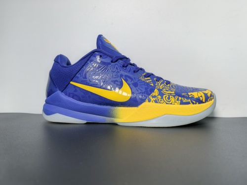 OG 出品  Nike Zoom Kobe 5 Protro “5Rings”  五冠王 蓝黄 货号CD4991-400 尺码：40-48.5