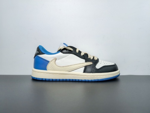 童鞋原装版本！ Travis Scott x AJ1 Low 闪电倒钩低帮 货号:DM7866-140 尺码:27.5-35