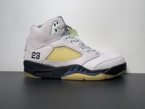 乔丹5代A Ma Maniere x Air Jordan 5 “Diffused Blue x AJ5 白兰紫色 A.23字  货号:FZ5758-004 号码:7-13