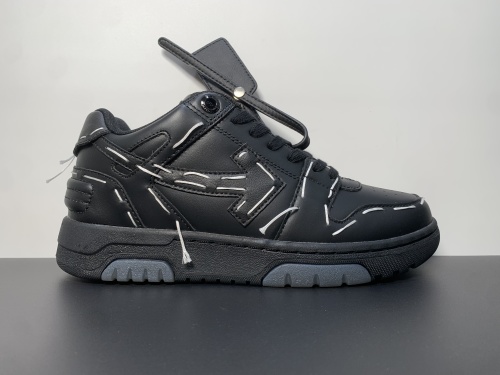 Off-White板鞋 黑色缝线 第一梯队最强品质！全方位复刻！ 尺码：35 36 37 38 39 40 41 42 43 44 45 46 47