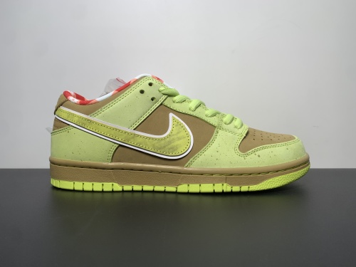 纯原出货 CONCEPTS × Nike Dunk SB 荧光绿龙虾，尺码：36-47.5