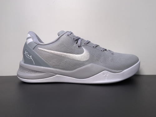 Nike Kobe 8 Protro Wolf Grey狼灰 Wolf Grey/White-Wolf Grey  货号：HF9550-002  尺码：40-48.5