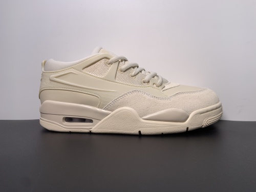Air Jordan Air Jordan 4 皮革网布 麂皮 RM WMNS “Legend Light Brown” 防滑耐磨 低帮 复古篮球鞋 奶白色 款号:FQ7940-200 号36-46