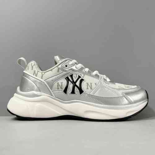 PB版本 银色3ARNFSB4N-50SIS MLB复古休闲跑步鞋织物合成革防滑耐磨低帮休闲跑步鞋 男女同款