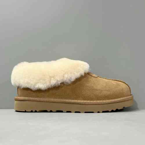 BK版本 薄底塔次特-粟色1134810-CHE UGG 保暖 舒适一脚蹬包头 及踝 雪地靴 女款 栗色