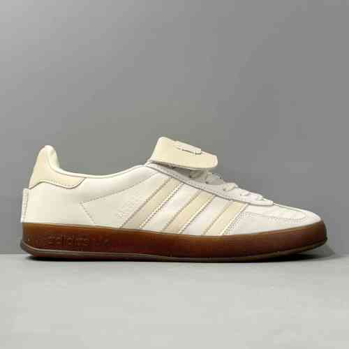 YH版本 GZ长舌米白粉 IG1896  阿迪达斯三叶草 Adidas Originals x Foot Industry Gazelle 防滑耐磨低帮板鞋 盖乐