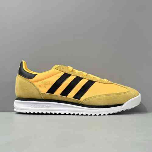 AW版本 黄黑色IH7912 阿迪达斯三叶草adidas originals SL 72 百搭潮流 防滑耐磨 低帮生活休闲鞋 男款 黄黑色