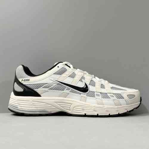 AW版本 浅银灰黑HJ3488-001 Nike P-6000 舒适简约 织物皮革减震防滑 低帮训练跑步鞋 男女同款 浅银灰