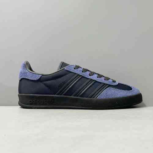 AW版本 GZ海军蓝/网纱IH9986 阿迪达斯三叶草Hikari Shibata x adidas originals GAZELLEINDOOR 舒适百搭 防滑耐 低帮 板鞋 男女同款海军蓝
