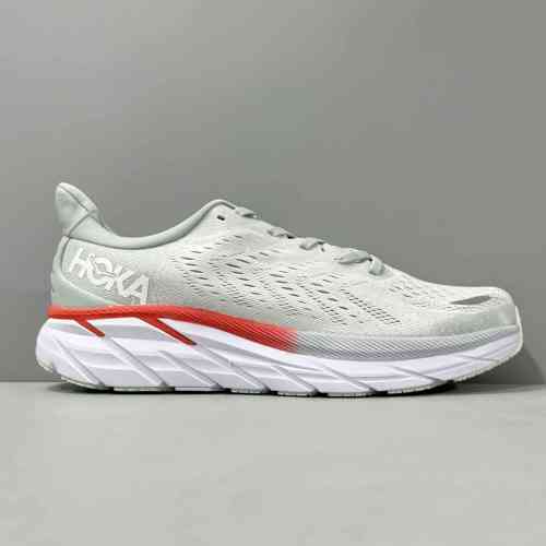 LH版本 克里夫顿8-浅蓝色1121375-BFPA HOKA ONE ONE Clifton 8 Wide减震防滑耐磨透气轻便 低帮跑步鞋 女款 浅蓝色