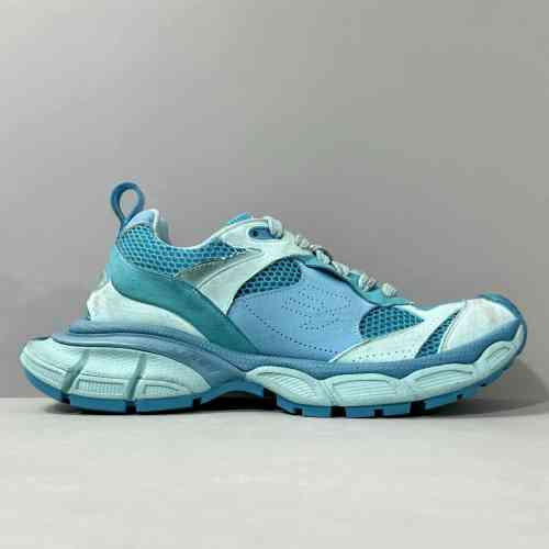 超神版本 蓝色759693W3XLI4040 Balenciaga巴黎世家 3XL 网布 圆头系带厚底 低帮 生活休闲鞋