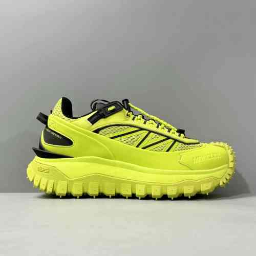 DH版本 荧光绿M2670N11 Moncler盟可睐 Trailgrip 涤纶 系带舒适经典 耐磨 低帮 运动休闲鞋 男款 绿色