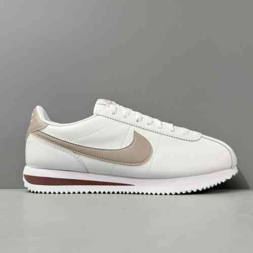 C2版本 白棕DN1791-105 Nike Cortez 复古耐磨透气 低帮 休闲跑步鞋 女款白棕