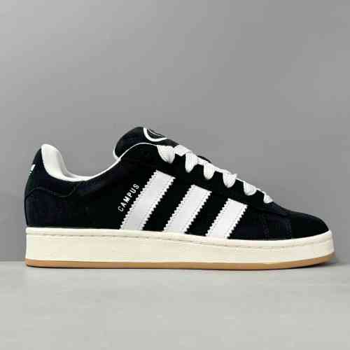 XC版本 黑白生胶HQ8708 阿迪达斯 三叶草 Adidas originals Campus 00s 防滑耐磨低帮板鞋 男女款