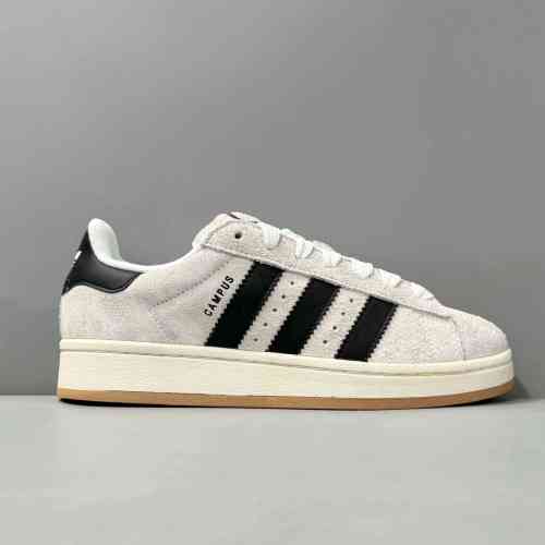 V版顶级 黑灰GY0042 阿迪达斯 三叶草 Adidas originals Campus 00s 防滑耐磨低帮板鞋 男女款