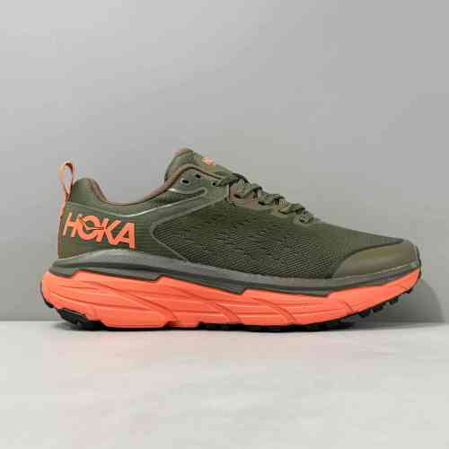 LH版本 挑战者6-绿橙1106510-TFST HOKA ONE ONE Chalenger ATR 6 越野 织物减震防滑耐磨 低帮 休闲跑步鞋 男款 绿橙