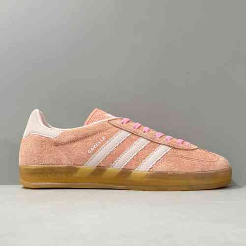 HR版本 GZ红色橙白色IE2946阿迪达斯三叶草 盖乐系列 T头鞋 Adidas Originals Gazelle 防滑低帮板鞋 男女款