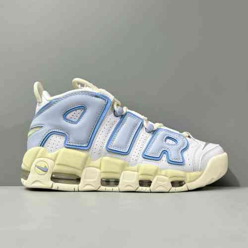 PP版本 玉桂狗FD9869-100  Nike Air More Uptempo 大air 皮蓬 牛皮  减震防滑耐磨包裹性支撑 中帮 复古篮球鞋 男女同款