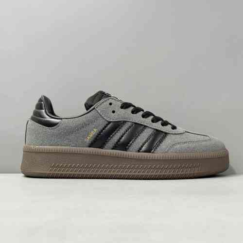 XR版本 深灰ID3201 阿迪达斯三叶草adidas originals Samba Xlg 舒适 防滑耐磨 低帮板鞋 男女同款 深灰色