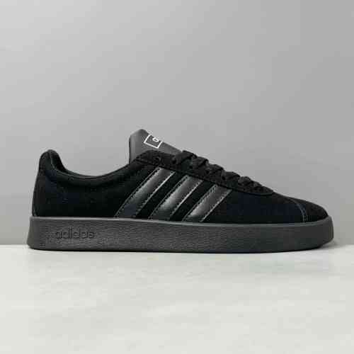 XR版本 NEO全黑H06110 阿迪达斯三叶草adidas neo VL Court 2.0 潮流日常 耐 低帮 板鞋 男款 黑色