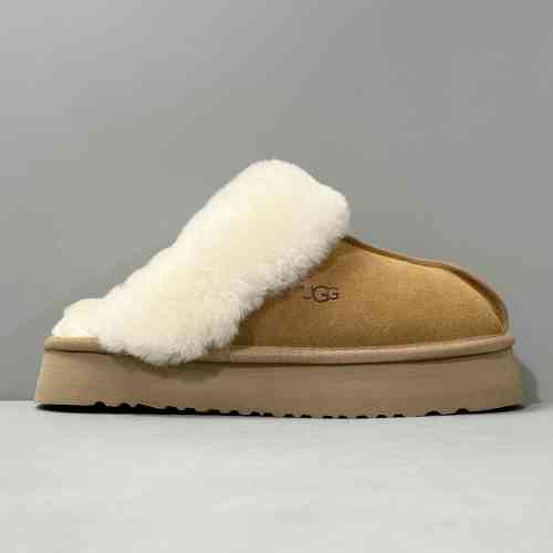 LS版本 半拖厚底-栗子棕1122550-CHE UGG 舒适保暖包头 拖鞋/家居拖鞋 栗子棕