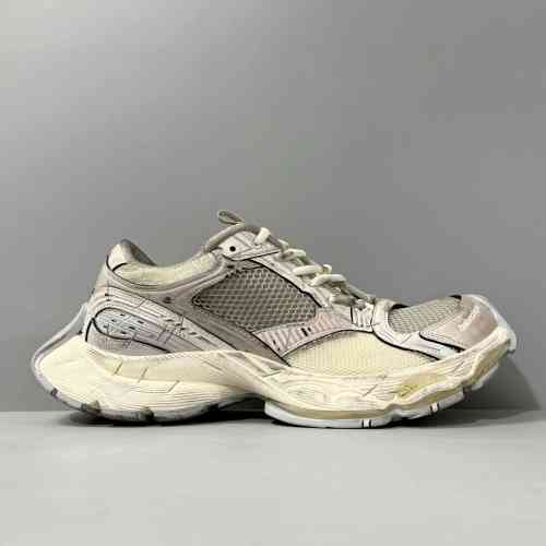 超神版本 14代/米色803681W3ST49191 Balenciaga巴黎世家 Stapler 订书机鞋订书钉 圆头系带 低帮 老爹鞋 女款 米色