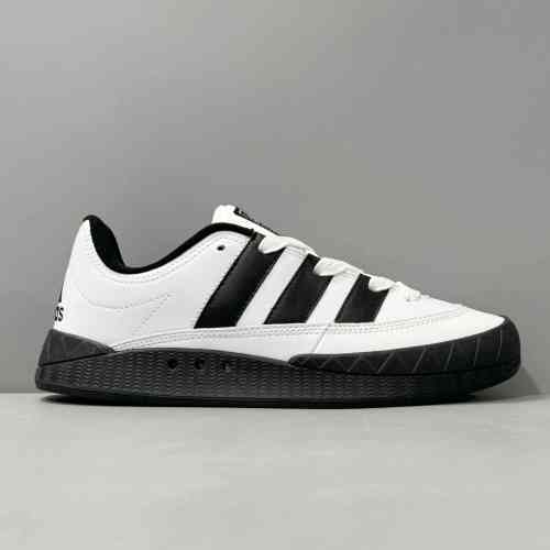 HX版本 白黑ID7717  阿迪达斯三叶草Atmos x Adidas Originals Adimatic复古鲨鱼面包鞋 板鞋