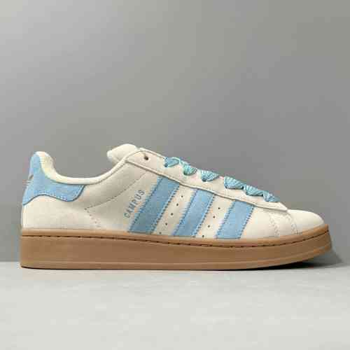 YH版本 灰蓝色IE5588 阿迪达斯三叶草adidas originals CAMPUS 0Os 舒适 减震耐磨低帮 板鞋 女款 灰蓝色