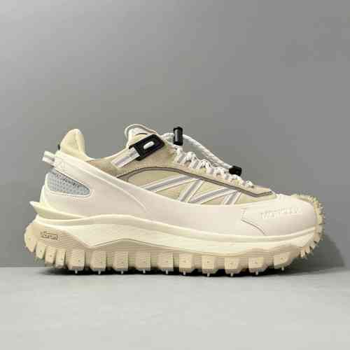 DH版本 米白色M4249241 Moncler盟可睐 Trailgrip  皮革 百搭舒适 低帮 生活休闲鞋男款 米白色
