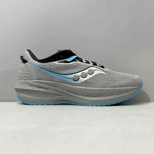 LG版本 灰黑色S20881-20 索康尼Saucony Triumph 21 系带减震耐磨透气 低帮 马拉松跑步鞋 男款 灰黑色