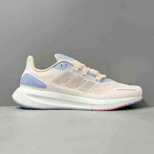 HG版本 UB22白银蓝HQ1419 阿迪达斯三叶草 adidas Pureboost 22 舒适减震防滑耐透气轻便 低帮 休闲跑步鞋 女款 白银